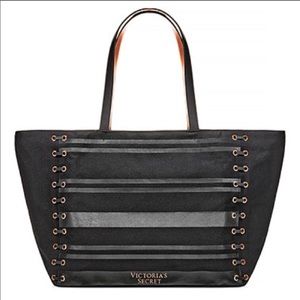 Victoria’s Secret Weekender Grommet Tote NWT
